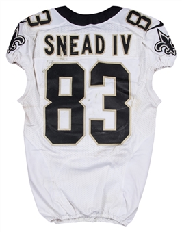 2016 Willie Snead IV Game Used & Photo Matched New Orleans Saints Road Jersey (NFL-PSA/DNA)